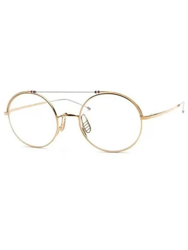 Eyewear Round Eyeglasses Gold - THOM BROWNE - BALAAN 1