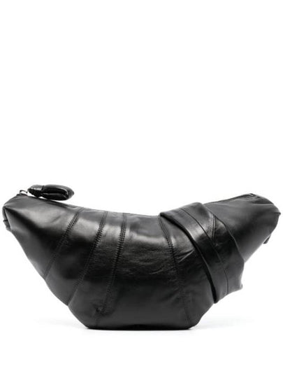 Croissant Medium Soft Nappa Leather Cross Bag Black - LEMAIRE - BALAAN 2