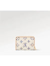 Lou Monogram Zipper Half Wallet White - LOUIS VUITTON - BALAAN 7