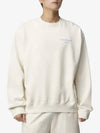 Wimbledon Logo Cotton Sweatshirt Milk - SPORTY & RICH - BALAAN 2