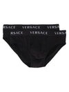 Cotton Logo Briefs By Pack White Black - VERSACE - BALAAN 2