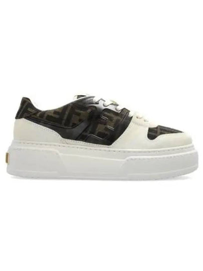 Match Low Top Sneakers White Brown - FENDI - BALAAN 2