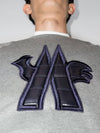 Grenoble Quilted Logo Crew Neck Sweatshirt Gray - MONCLER - BALAAN.