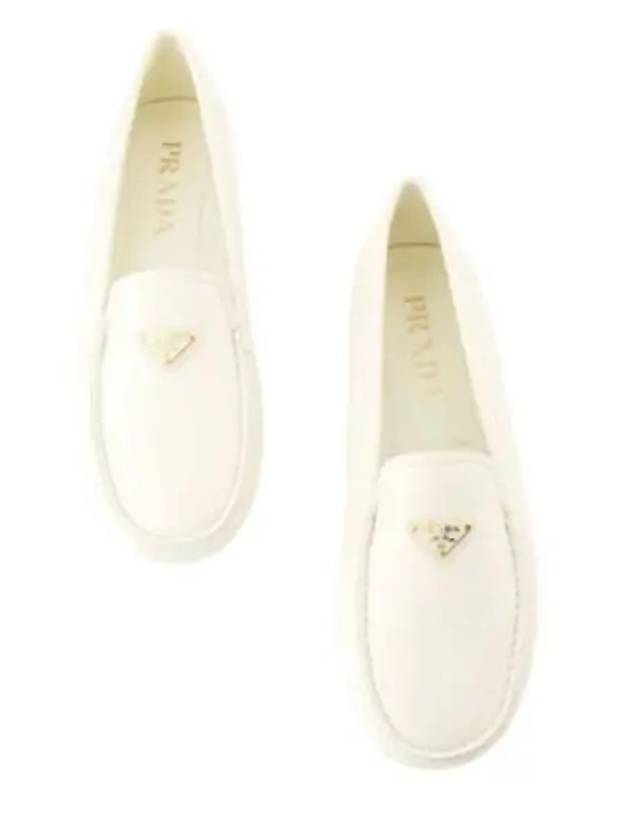 Triangle Logo Driving Shoes Ivory - PRADA - BALAAN 2