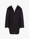 Waterproof Cotton Twill T-Dart Hooded Jacket Navy - THOM BROWNE - BALAAN 3