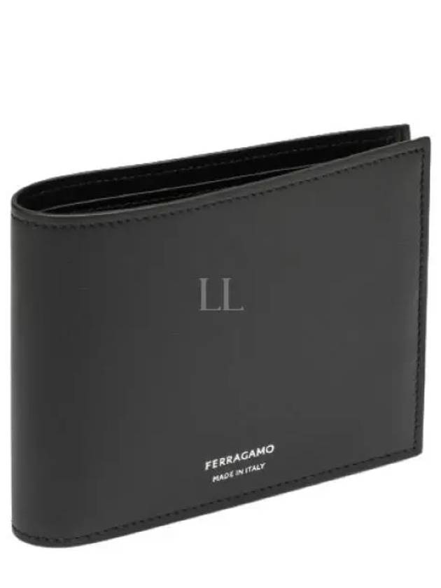 Logo Detail Classic Half Wallet Black - SALVATORE FERRAGAMO - BALAAN 2