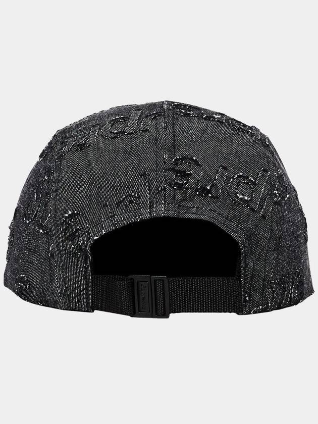 Patch logo lasered denim camp cap hat black FW24H25 - SUPREME - BALAAN 4