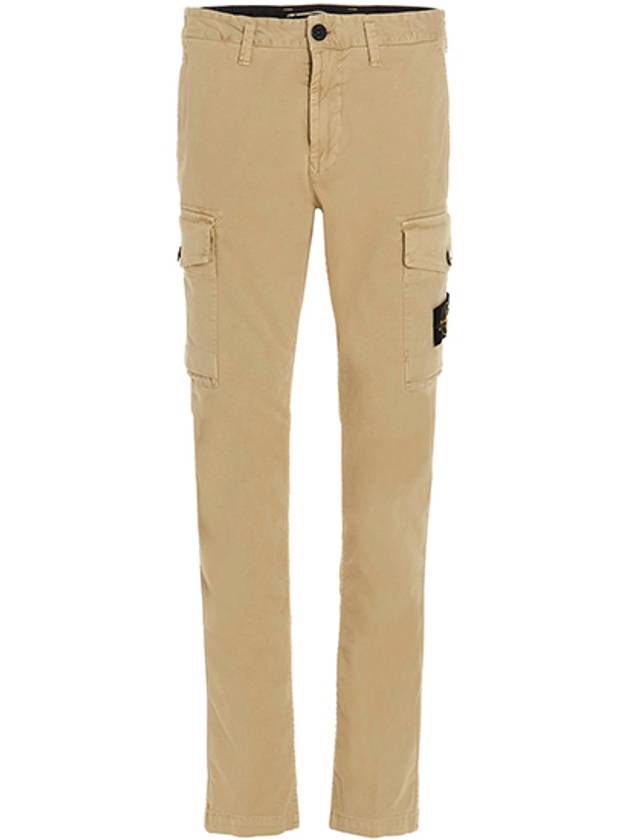 Waffen Patch Cargo Straight Pants Beige - STONE ISLAND - BALAAN 2