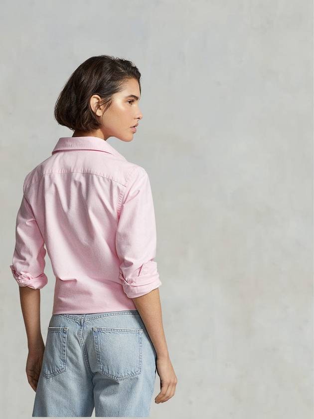 Pony Classic Fit Long Sleeve Shirt Pink - POLO RALPH LAUREN - BALAAN 4