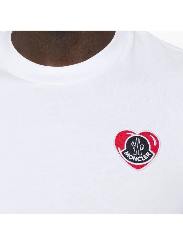 Logo Patch Cotton Short Sleeve T Shirt 8C00021 8390T - MONCLER - BALAAN 5