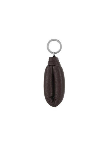 Worded Key Holder Soft Grained Leather Pecan Brown AC304 LL0018 462 - LEMAIRE - BALAAN 1