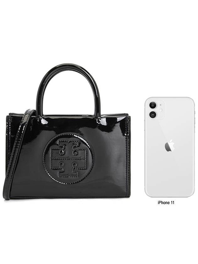 Ella Bio Patent Tote Bag Black - TORY BURCH - BALAAN 9