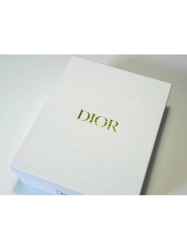 Every-D Embossed Lambskin Slippers White - DIOR - BALAAN 3