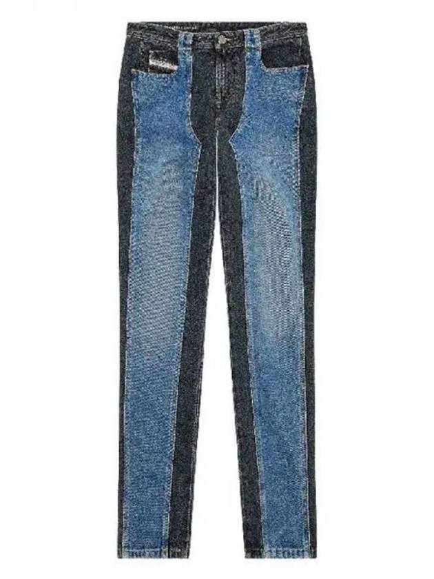 D TAIL mix panel denim pants 270951 - DIESEL - BALAAN 1