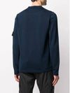 Men's Logo Wappen Crew Neck Knit Sweatshirt Navy - STONE ISLAND - BALAAN 4