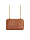 Coeur Triomphe Chain Clutch Bag Tan - CELINE - BALAAN 1