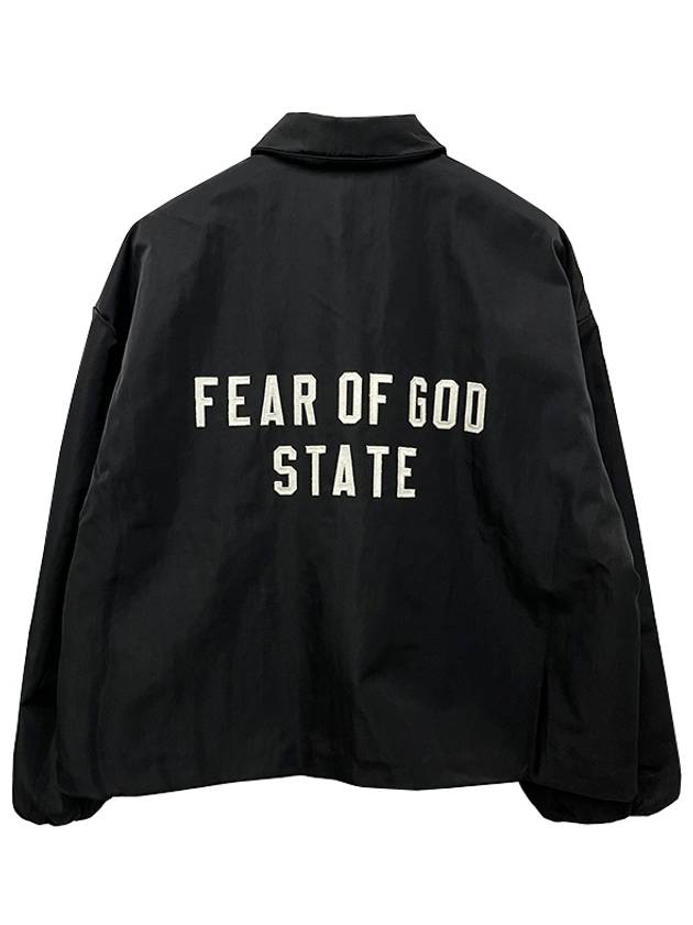 Men s Zip Up Jacket Fear Of God Essentials Black Nylon Casual - FEAR OF GOD ESSENTIALS - BALAAN 4