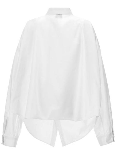 Balenciaga Asymmetric Shirt With Logo Embroidery - BALENCIAGA - BALAAN 2