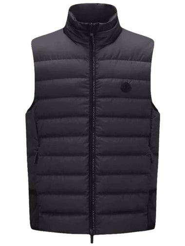 Tarn Logo Patch Down Vest Black - MONCLER - BALAAN 1