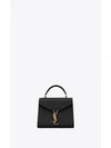 Casandra Monogram Mini Top Handle Cross Bag Black - SAINT LAURENT - BALAAN 2