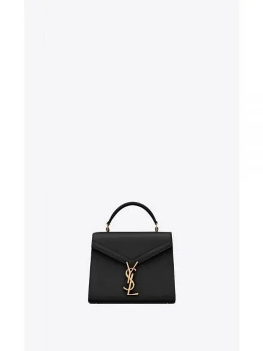 Casandra Monogram Mini Top Handle Cross Bag Black - SAINT LAURENT - BALAAN 2