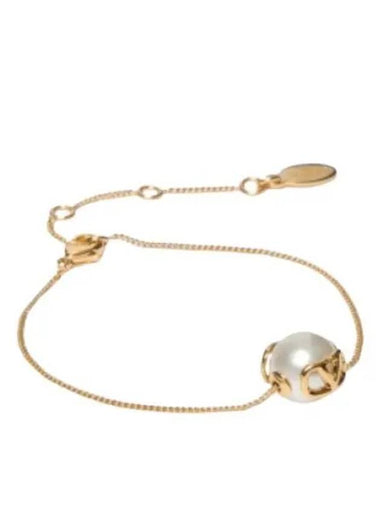 5W0J0W82 DHC 0O3 5W2J0W82 Signature V logo pearl bracelet - VALENTINO - BALAAN 1