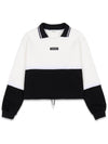 Women s Long Sleeve T Shirt String V Neck Sweatshirt White MCFW24LT3WH - MACKY - BALAAN 2