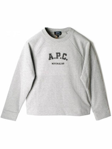 Women's Logo Sweatshirt Grey - A.P.C. - BALAAN 1