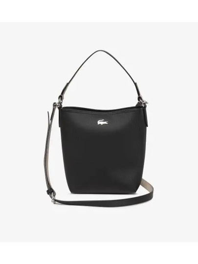 Anna Hobo Cross Bag Black - LACOSTE - BALAAN 2