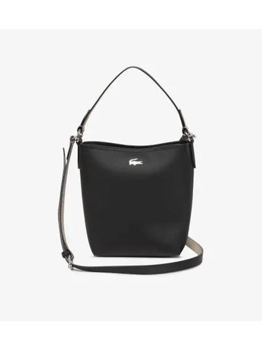 Women s Anna Hobo Crossbody Bag Black - LACOSTE - BALAAN 1