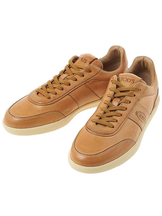 leather low-top sneakers brown - TOD'S - BALAAN.
