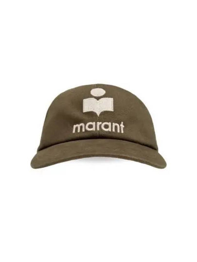 Tyron Logo Cotton Ball Cap Green - ISABEL MARANT - BALAAN 2