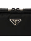 Triangle Logo Re-Nylon Saffiano Cross Bag Black - PRADA - BALAAN 9