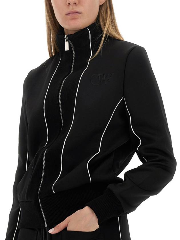 jacket OWVC007F23JE R001 1010 BLACK BLACK - OFF WHITE - BALAAN 5