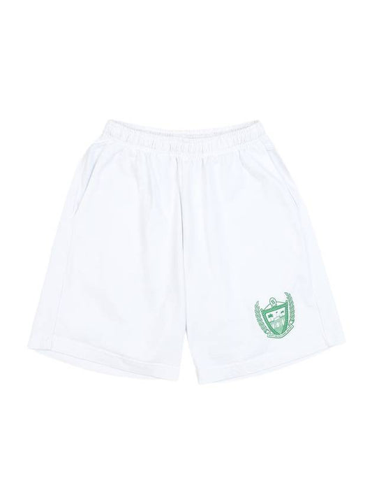 Beverly Hills Logo Print Shorts White - SPORTY & RICH - BALAAN 1