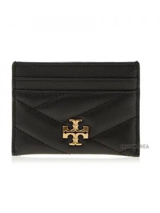 Kira Chevron Logo Card Wallet Black - TORY BURCH - BALAAN 2