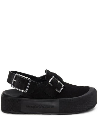 Mounted Slick Sandals Black - ALEXANDER MCQUEEN - BALAAN 2