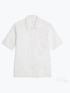 Cotton Short Sleeve Shirt White - AMI - BALAAN 2