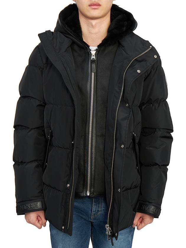 RILEY BLACK Men s Hooded Padded Jumper Jacket Relaxed Fit - MACKAGE - BALAAN 5