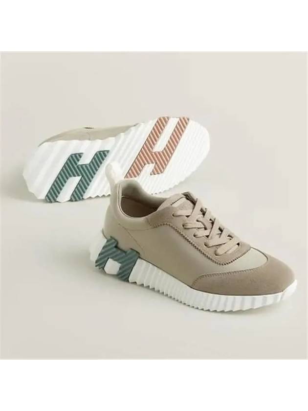 Bouncing Low Top Sneakers Beige - HERMES - BALAAN 3