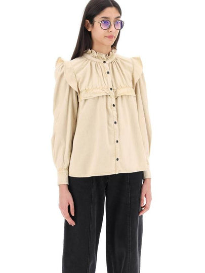 Ideti ruffle denim blouse - ISABEL MARANT - BALAAN 2