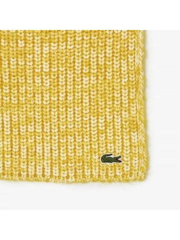 Knit scarf yellow 1286018 - LACOSTE - BALAAN 1