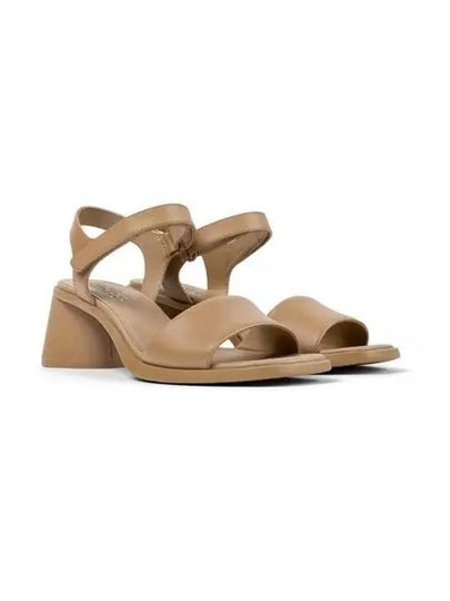 Kiara Leather Sandal Heels Brown - CAMPER - BALAAN 2