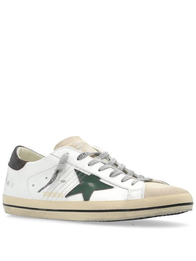 Superstar Brown Tab Low Top Sneakers White - GOLDEN GOOSE - BALAAN 3