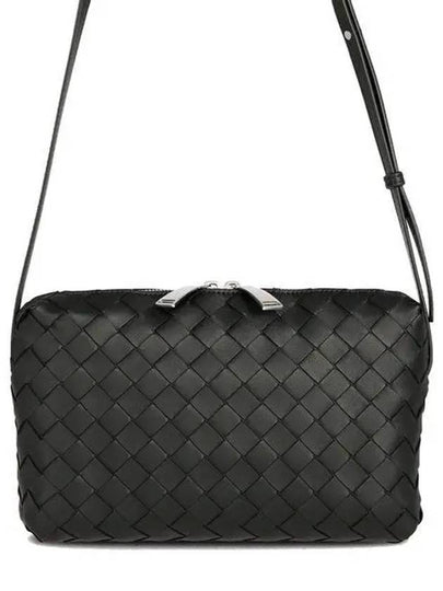 Women's Intrecciato New Nodini Cross Bag Matte Black - BOTTEGA VENETA - BALAAN 2