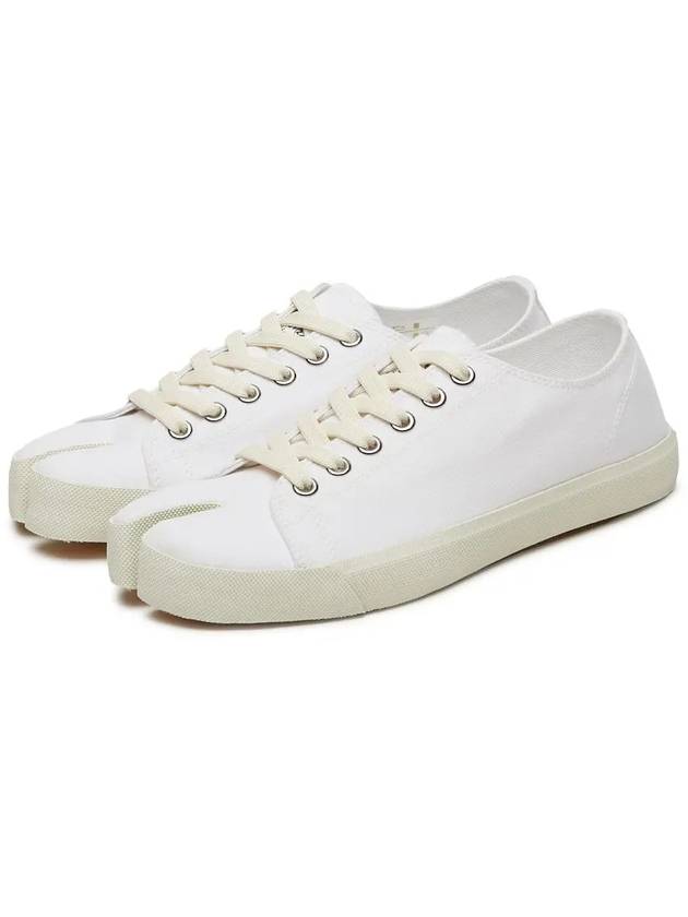 Tabi Canvas Low Top Sneakers White - MAISON MARGIELA - BALAAN 2