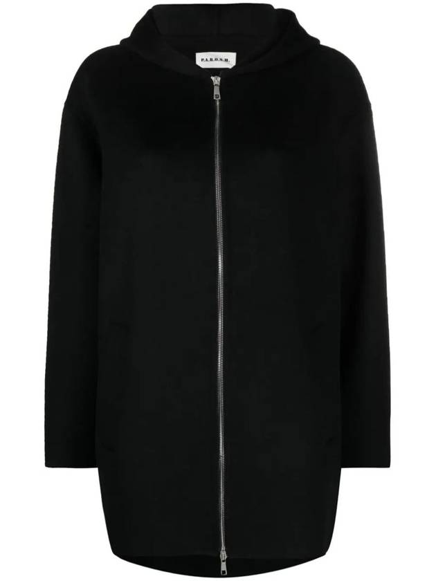 P.A.R.O.S.H. Zip-Up Hooded Wool Jacket - P.A.R.O.S.H. - BALAAN 1