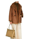 Slater Reversible Shearling Coat Brown - LORO PIANA - BALAAN 7