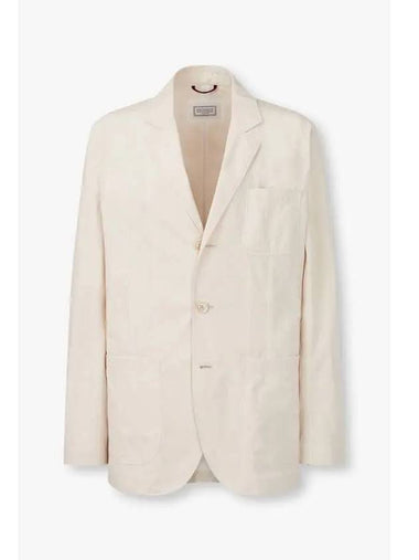 10 epoint men s soft no cheat single jacket ivory - BRUNELLO CUCINELLI - BALAAN 1