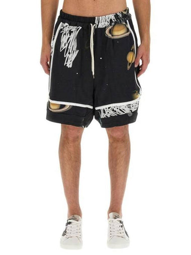 Graphic Print Drawstring Boxing Shorts Black - VIVIENNE WESTWOOD - BALAAN 1